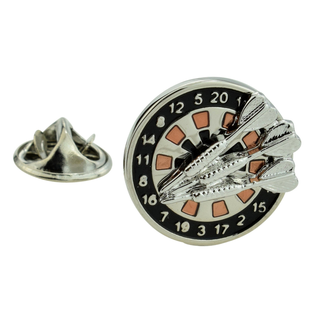 Darts and Dart Board Lapel Pin