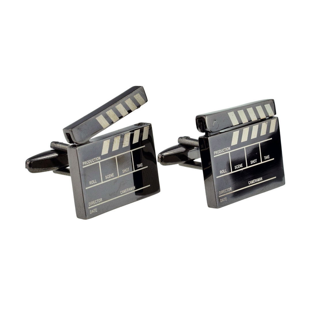 Film Director Clapperboard with Moving Clapper Cufflinks
