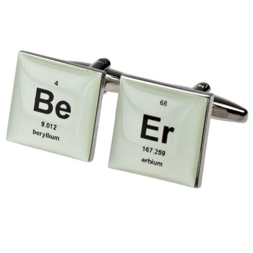 RECTANGLE STEEL CUFFLINKS BLUE/SILVER - Henry Bucks