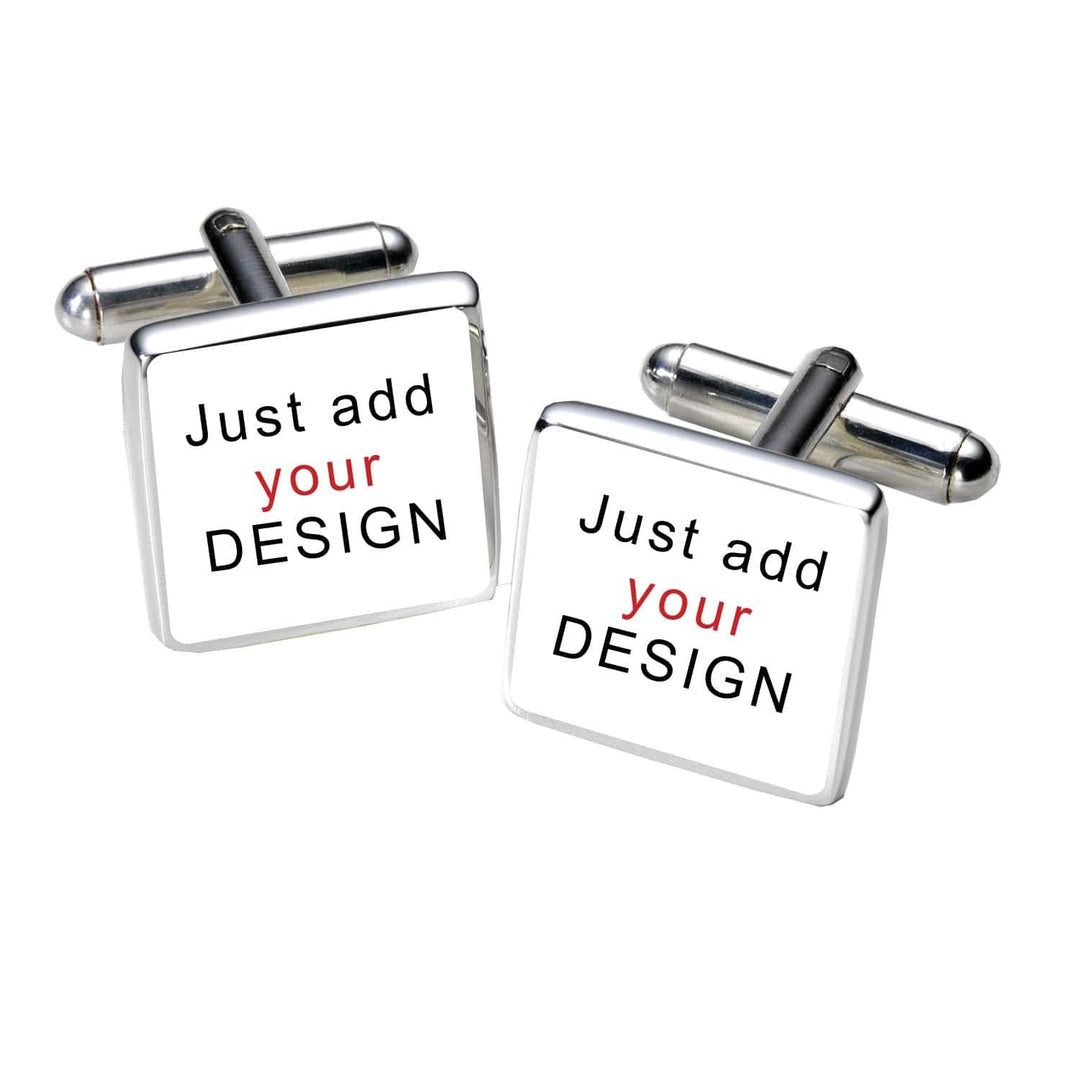 Cufflink Man Cufflinks - Personalised Any Photo or Design Personalised Square Cufflinks