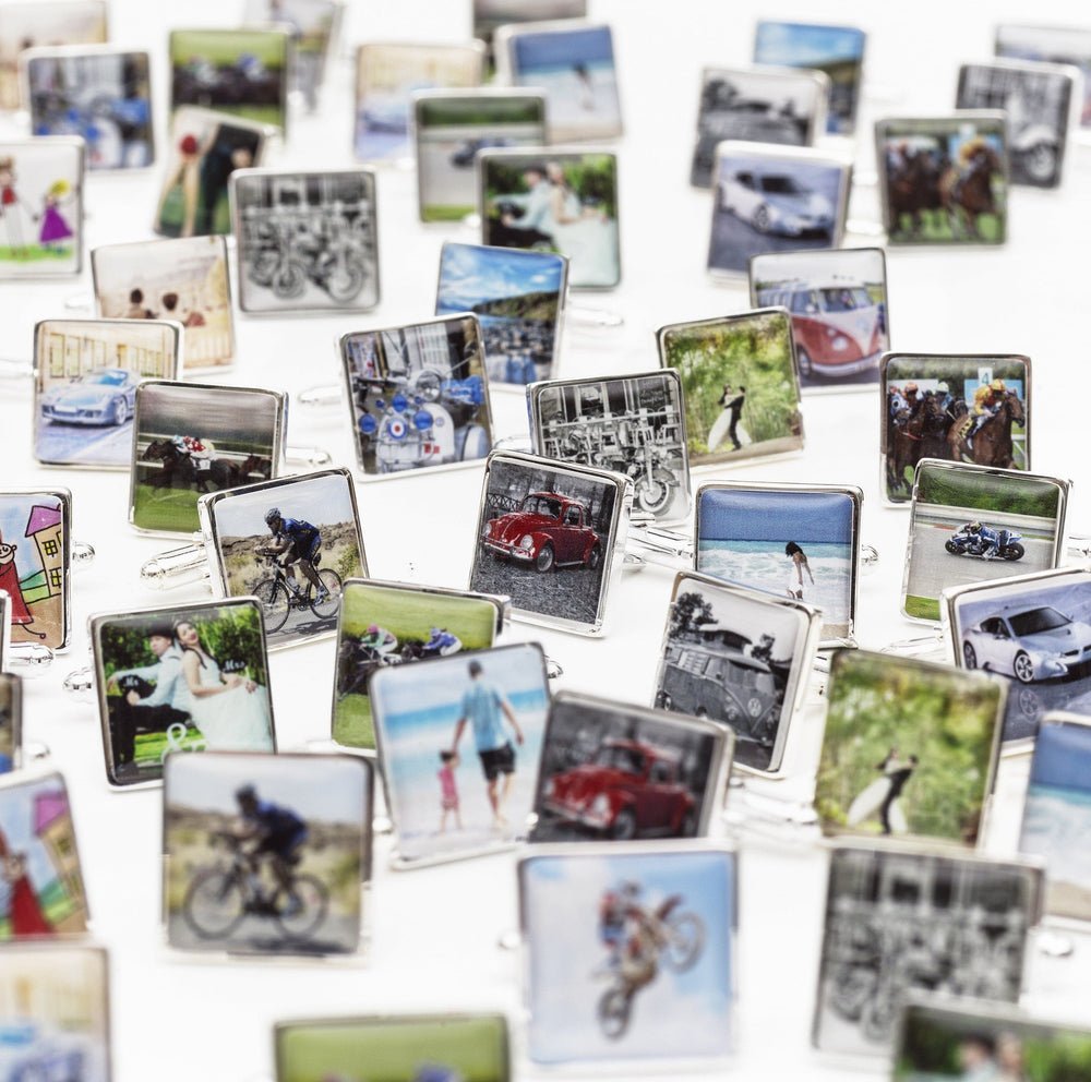 Cufflink Man Cufflinks - Personalised Any Photo or Design Personalised Square Cufflinks