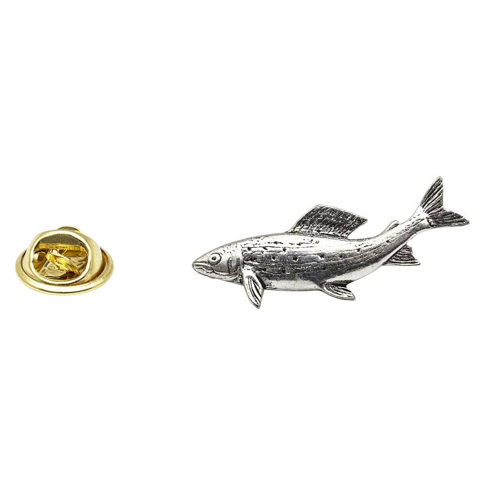 Cufflink Man Lapel Pins Grayling Fish - Fishing - Pewter Lapel Pin Badge