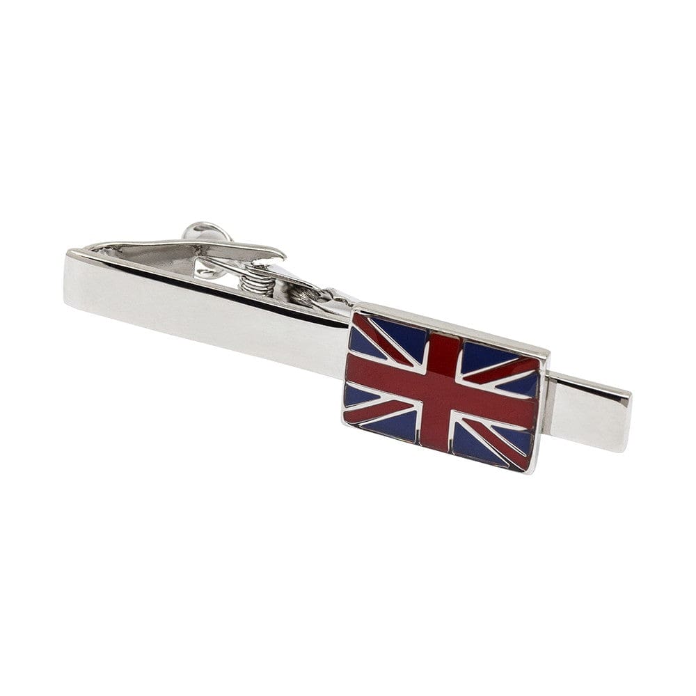 Cufflink Man Tie Clip Sets Union Jack Flag Cufflinks and Tie Clip Gift Set