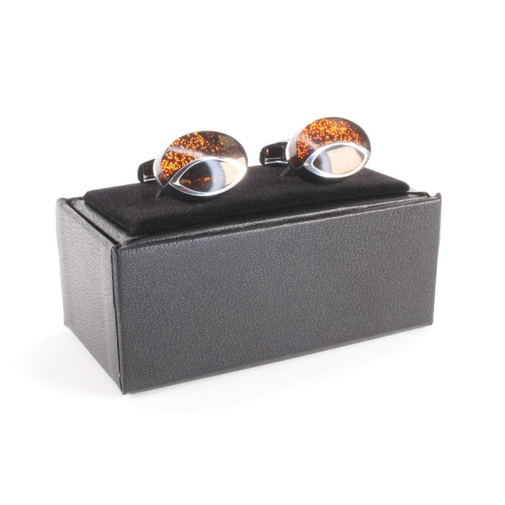 Cufflink Man Add-ons Black Leatherette Cufflink Box