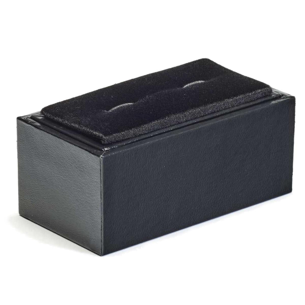 Cufflink Man Add-ons Black Leatherette Cufflink Box