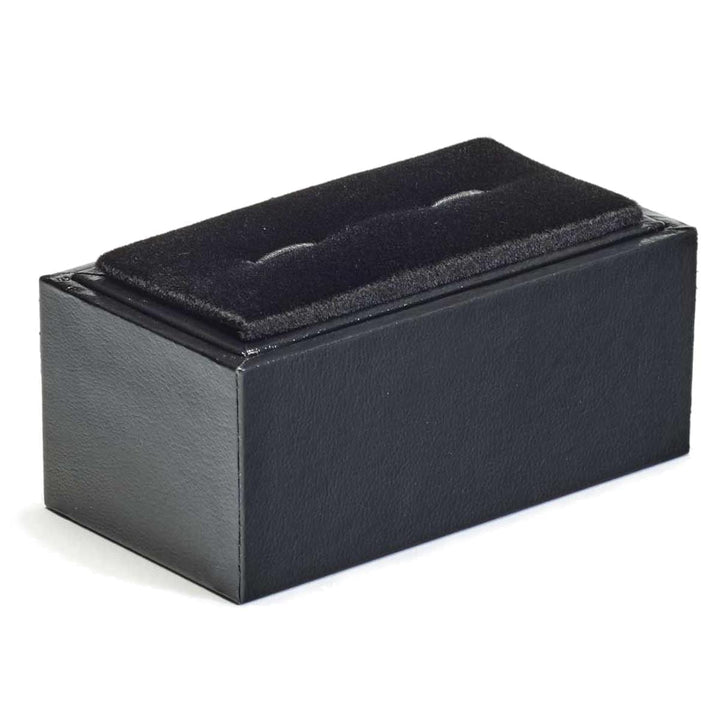 Cufflink Man Add-ons Black Leatherette Cufflink Box
