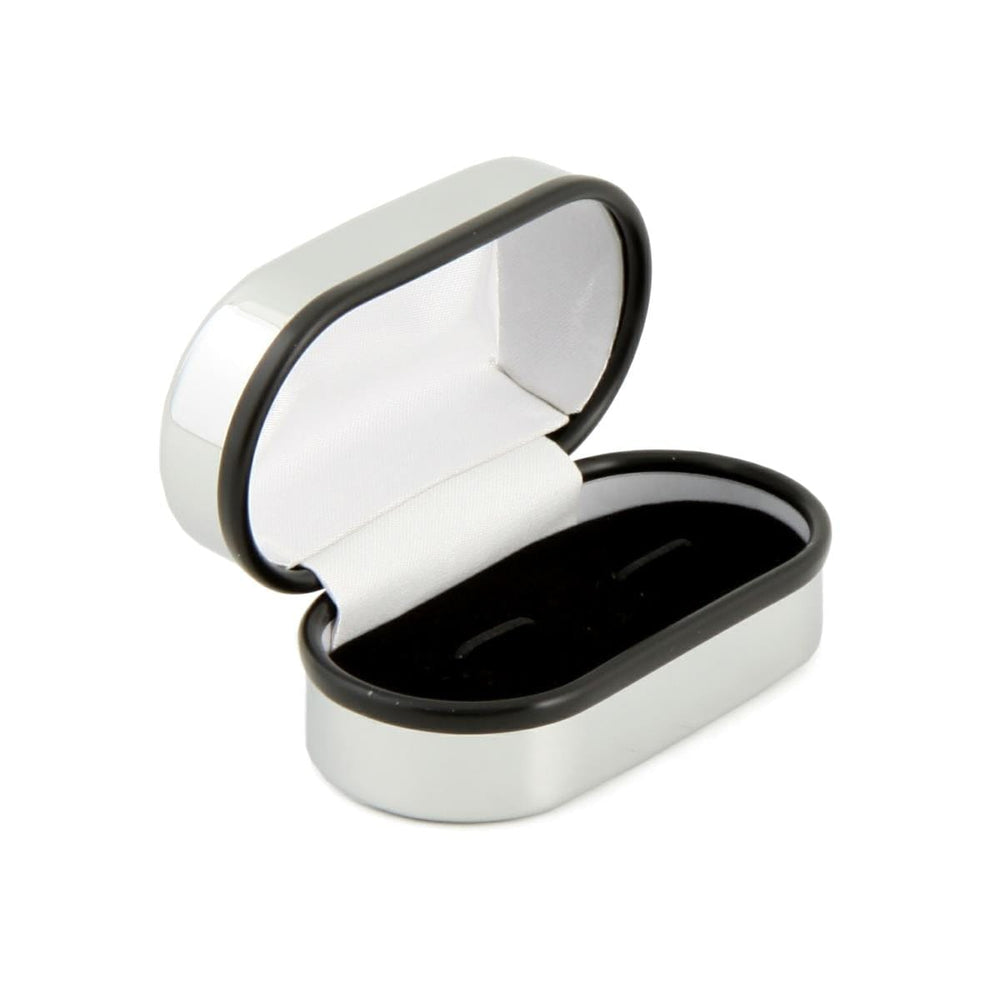 Cufflink Man Add-ons Engravable Chrome Plated Cufflink Box
