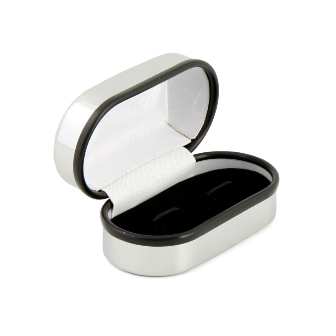 Cufflink Man Add-ons Engravable Chrome Plated Cufflink Box