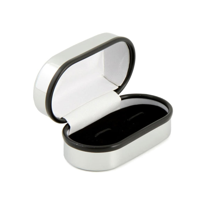 Cufflink Man Add-ons Engravable Chrome Plated Cufflink Box