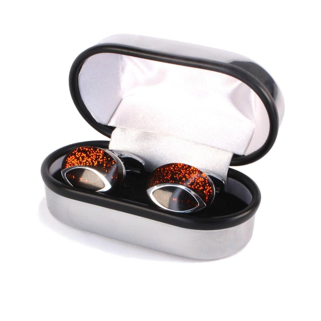 Cufflink Man Add-ons Engravable Chrome Plated Cufflink Box