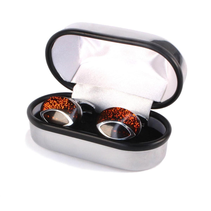 Cufflink Man Add-ons Engravable Chrome Plated Cufflink Box