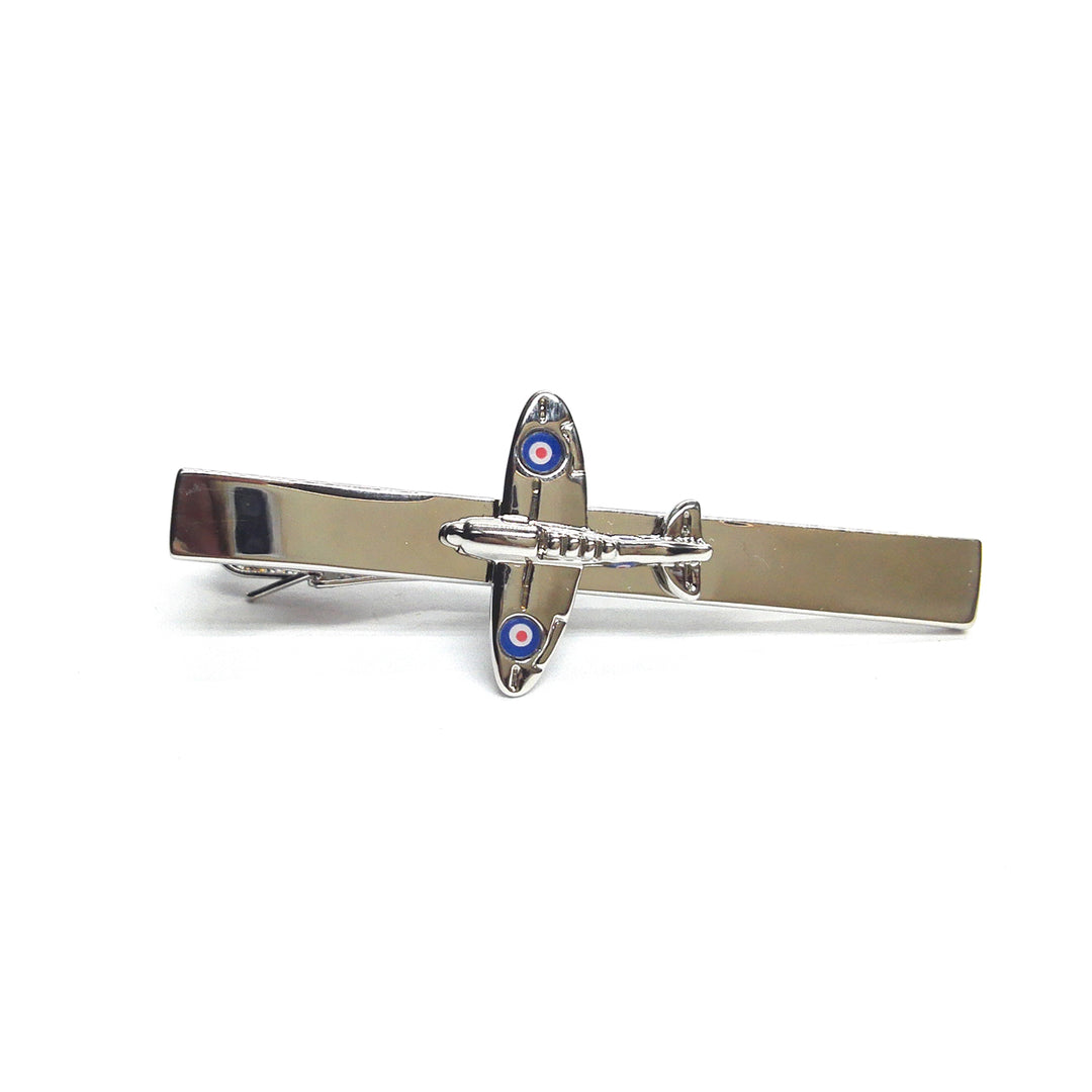Spitfire Tie Bar | Vintage Plane Tie Clip | Aeroplane Tie Slide