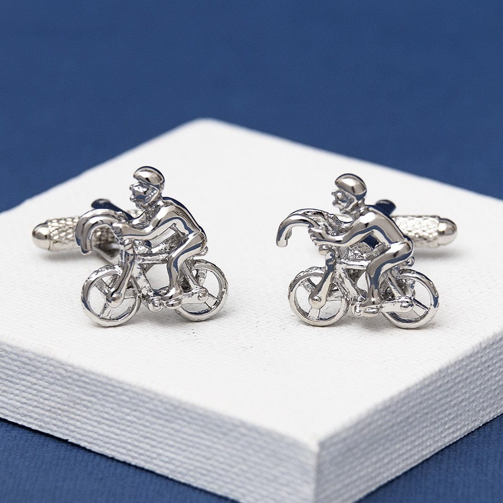 Cyclist Racer Bike Cufflinks | Cycling Cufflinks | Bicycle Cufflinks