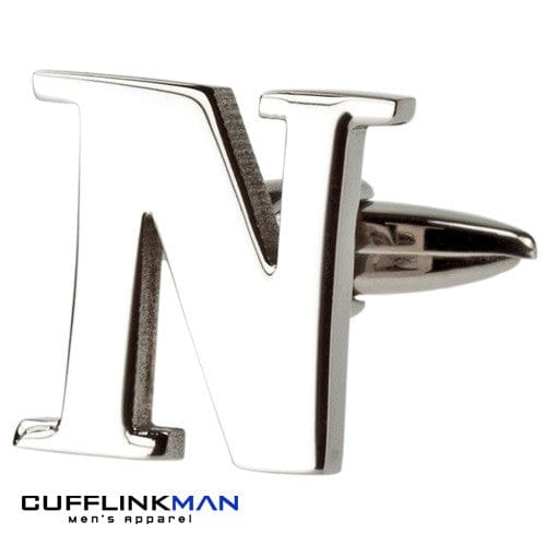 Letter J Cufflink, letters cufflinks, alphabet cufflink