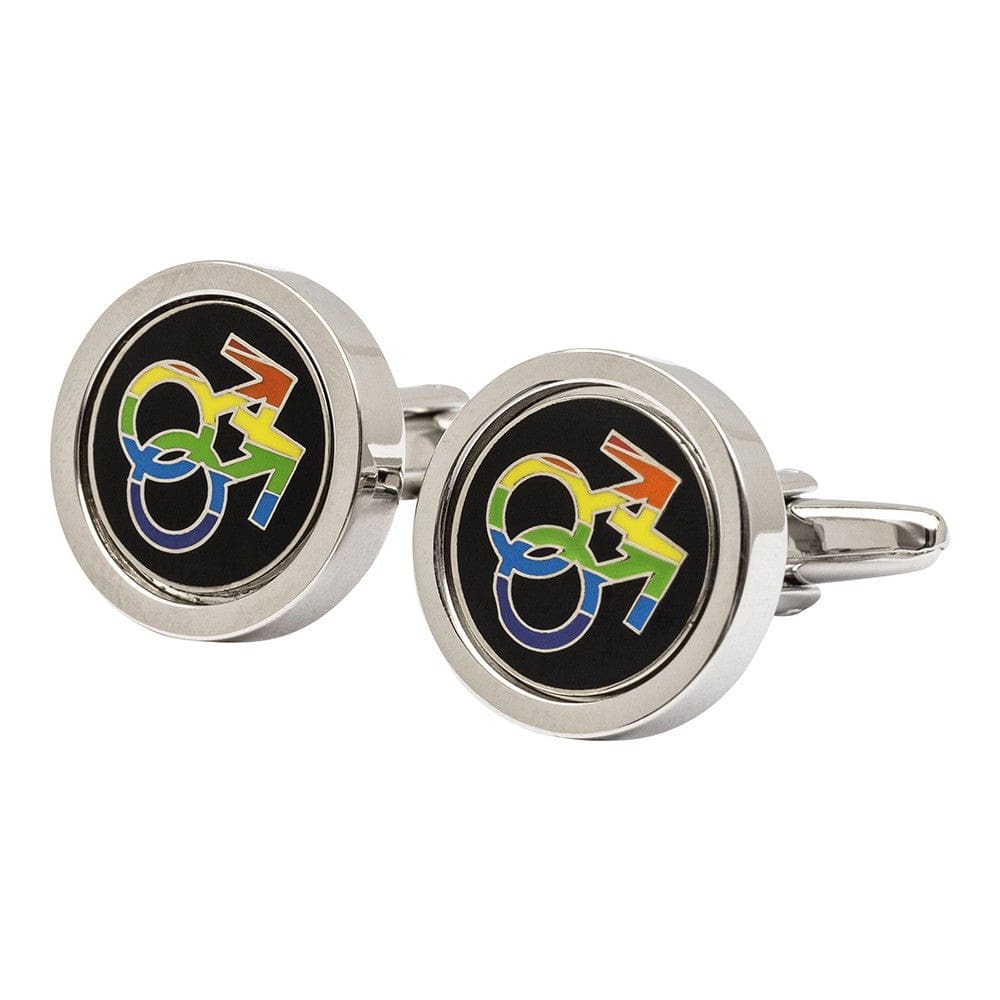 Cufflink Man Cufflinks Male Sign Rainbow Cufflinks Gay Pride