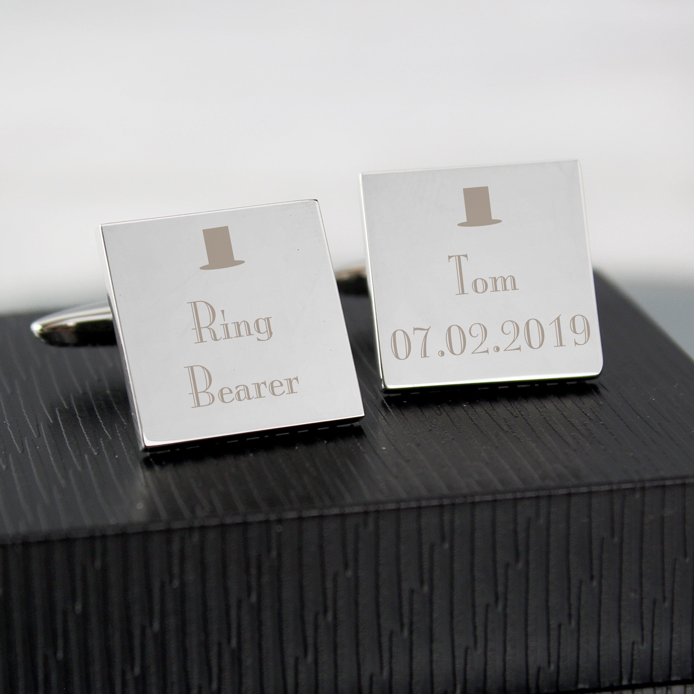 Ring bearer cufflinks store