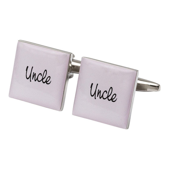 Cufflink Man Cufflinks Square Pale Pink - Uncle Cufflinks
