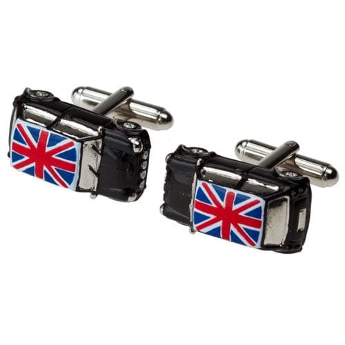 Black Union Jack Mini Cufflinks | Classic Car Cufflinks
