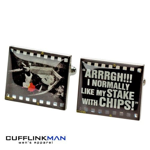 Mag Mouch & Sophos Cufflinks Dracula Cufflinks - Stake with Chips